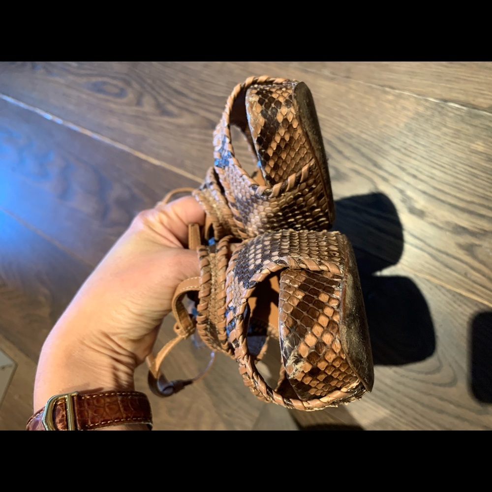 Authentic Bally Python Strappy Heels - image 5